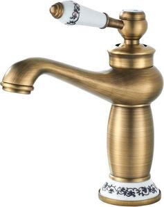 Miscelatore lavabo - Retro Bronze - Ottone antico - Look elegante per il tuo bagno