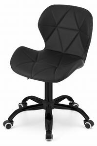 Sedia da ufficio ergonomica senza braccioli, con rivestimento geometrico