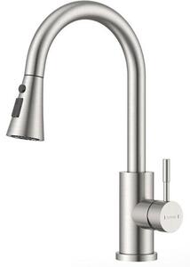 Miscelatore da cucina a bassa pressione - Raggio allungabile - Rotabile a 360° - Elegante design a collo d'oca