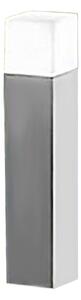 Lampioncino esterno ip54 perenz tower 8342 gc e27 led metallo alluminio acrilico grigio cemento - Perenz