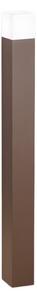 Lampioncino esterno ip54 perenz tower 8344 e e27 led metallo alluminio acrilico corten opaco - Perenz