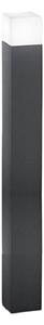 Lampioncino esterno ip54 perenz tower 8344 a e27 led metallo alluminio acrilico antracite opaco - Perenz
