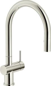 Rubinetto da cucina Franke 115.0554.090 ad alta pressione con funzione Eco e doccetta estraibile in nichel lucido