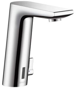 Hansgrohe Mitigeur électronique de lavabo Metris S avec préréglage de la température, fonctionnement sur batterie, décharge 128mm, 31101000, 31101000