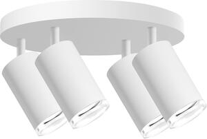Lampada da soffitto TURYN bianca 4xGU10x10W in alluminio, dimensioni: 16,3x25x25 cm, IP44, Polux