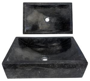 Lavabo in marmo, dimensioni 45x30x12 cm, per bagno