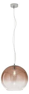 Lampadario vetro soffiato perenz planet 8524 e 35 e27 led marrone - Perenz