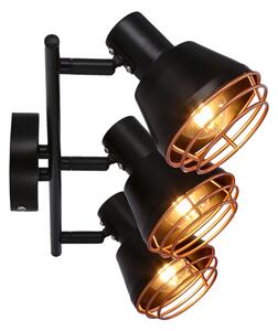 Faretto NERIA 3xE14/40W/230V nero/rame