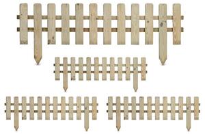 Recinzione Bassa 4 Pezzi 30x120 cm in Legno Impregnato