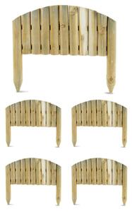 Minirecinzione Procida 5 Pezzi 30/40x55 cm in Legno Impregnato