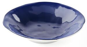 Piatto fondo in Melamina set da 6 pezzi Linea FUSION �25 x h5 cm realizzati con decoro studiato x la lavastoviglie colore blu