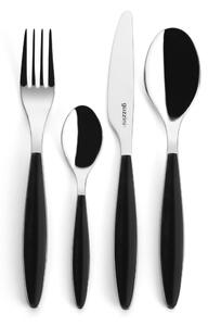 Posate Feeling 24 pezzi Colore Crema in acciaio inox 18/10 AISI 420 di Altissima qualit� lavabili in lavastoviglie colore Nero