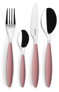 Posate Feeling 24 pezzi Colore Crema in acciaio inox 18/10 AISI 420 di Altissima qualit� lavabili in lavastoviglie colore Rosa Profondo