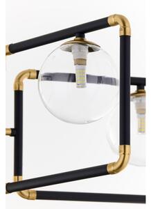 Jupiter 1985 - Lampadario a sospensione con supporto rigido IBRA 5xG9/10W/230V nero/oro