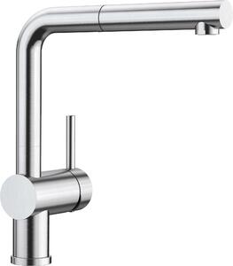 Rubinetto da cucina Blanco LINUS-S DVGW in acciaio inox spazzolato 526242