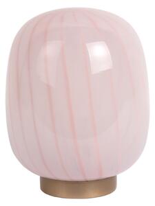 Lampada da tavolo rosa chiaro con paralume in vetro (altezza totale 20 cm) Summer Globe – Leitmotiv