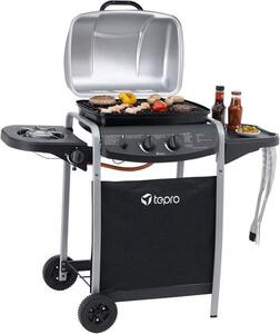 Barbecue a gas compatto per divertimento alla griglia versatile