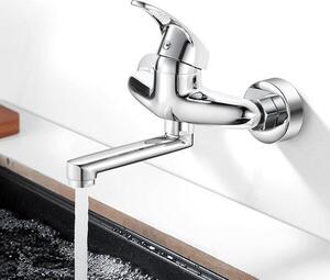 Rubinetto da cucina girevole 360° - miscelatore - cromo - ideale per risparmiare spazio