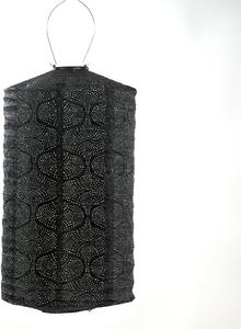 LUMIZ Lanterna solare Tigres Cilindro - 28 cm - Nero