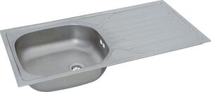 Lavello da incasso in acciaio inox Lavello da cucina 86 x 43,5 cm Respekta