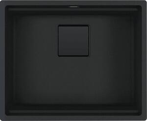 Franke lavello sottopiano Kubus 2 KNG 110-52 Fragranit Nero Opaco - Collezione Nero