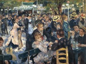 Riproduzione Ball at the Moulin de la Galette 1876, Pierre Auguste Renoir