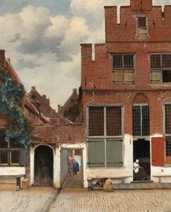 Riproduzione View of Houses in Delft known as 'The Little Street', Jan Vermeer