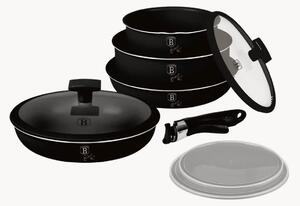 Batteria di pentole nera opaca Matt Black, set da 9