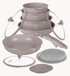 Batteria di pentole Taupe Nordic 13 pz