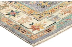 Tappeto Floralia Stilizzato Azzurro Avorio 80x120 Cm