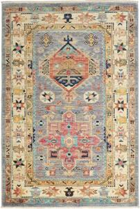 Tappeto Floralia Stilizzato Azzurro Avorio 80x120 Cm
