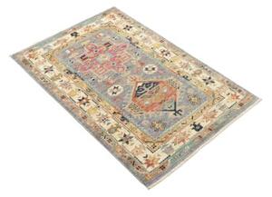 Tappeto Floralia Stilizzato Azzurro Avorio 80x120 Cm