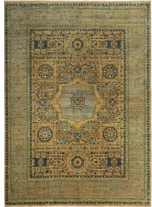 Tappeto Kairo Geometrico Ocra Blu Petrolio 146x204 Cm