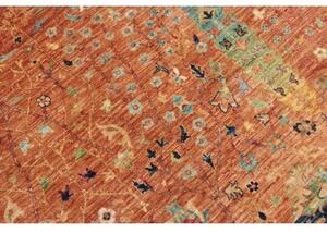 Tappeto Floralia Floreale Ruggine Blu Petrolio 165x230 Cm