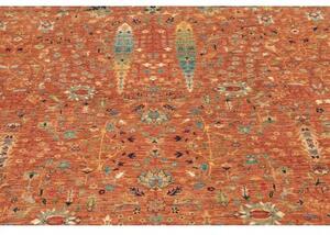 Tappeto Floralia Floreale Ruggine Blu Petrolio 165x230 Cm