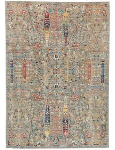 Tappeto Floralia Stilizzato Grigio Multicolore 164x237 Cm