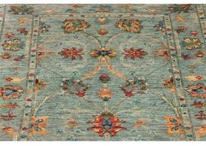 Tappeto Zigler Fine Stilizzato Azzurro Beige Corsia 77x253 Cm