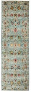 Tappeto Zigler Fine Stilizzato Azzurro Beige Corsia 77x253 Cm