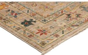 Tappeto Floralia Stilizzato Tortora Blu Corsia 82x243 Cm