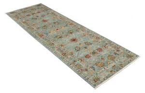 Tappeto Zigler Fine Stilizzato Azzurro Beige Corsia 77x253 Cm