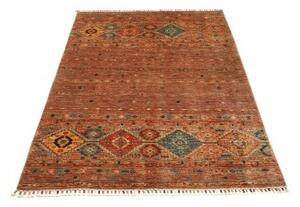 Tappeto Istintia Geometrico Ruggine Blu Petrolio 129x176 Cm