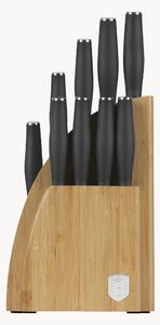 Set di coltelli da cucina in acciaio inossidabile con supporto Anthracite, set da 10