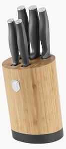 Set di coltelli da cucina in acciaio inossidabile con supporto Anthracite, set da 6