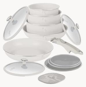 Batteria di pentole in alluminio con rivestimento antiaderente Sahara Marble 13 pz