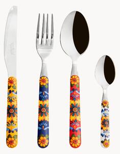 Set di 24 posate in acciaio inox lucido Trinacria, 6 persone