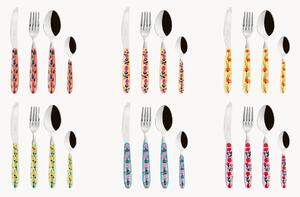 Set di 24 posate in acciaio inox lucido Arles, 6 persone