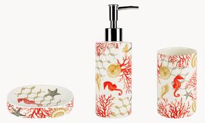 Set di 3 accessori da bagno in ceramica Coral
