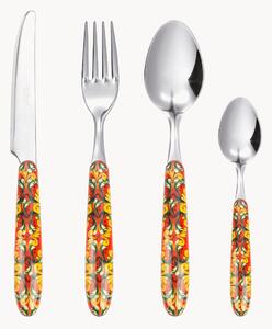 Set di 24 posate in acciaio inox lucido Trinacria, 6 persone