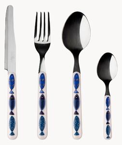 Set di 24 posate in acciaio inossidabile lucido Ocean, 6 persone