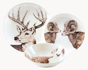 Set di 3 piatti Faune & Flore